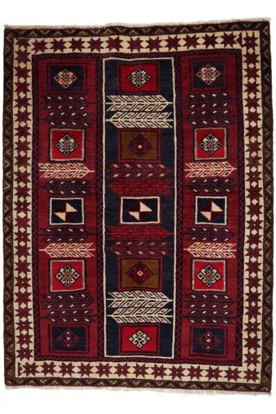 Rugtales Lori „Rugtales“ aus Schurwolle, 146x195 cm, Bunt, – Produktbild 3 von 4