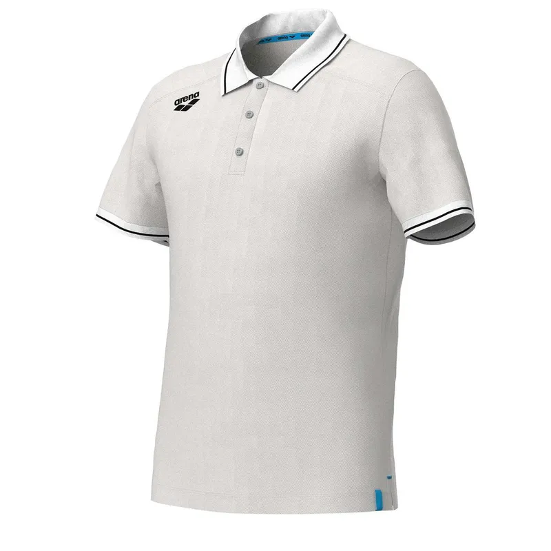 arena Polo-Shirt aus Baumwolle Arena Team Solid, Blanc, – Produktbild 2 von 2