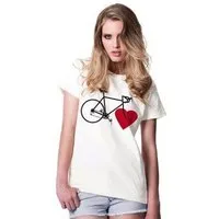 nicegreenstuff nicegreenstuff BIKE LOVE (girls eco-shirt white) – Produktbild 1 von 1