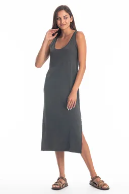 RAVENS VIEW IBIZA RAVENS VIEW IBIZA Damen vegan Kleid Demi Anthrazit – Produktbild 1 von 1