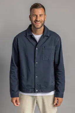 DIRTS DIRTS Herren vegan Denim Jacket Unisex Navy – Produktbild 1 von 1