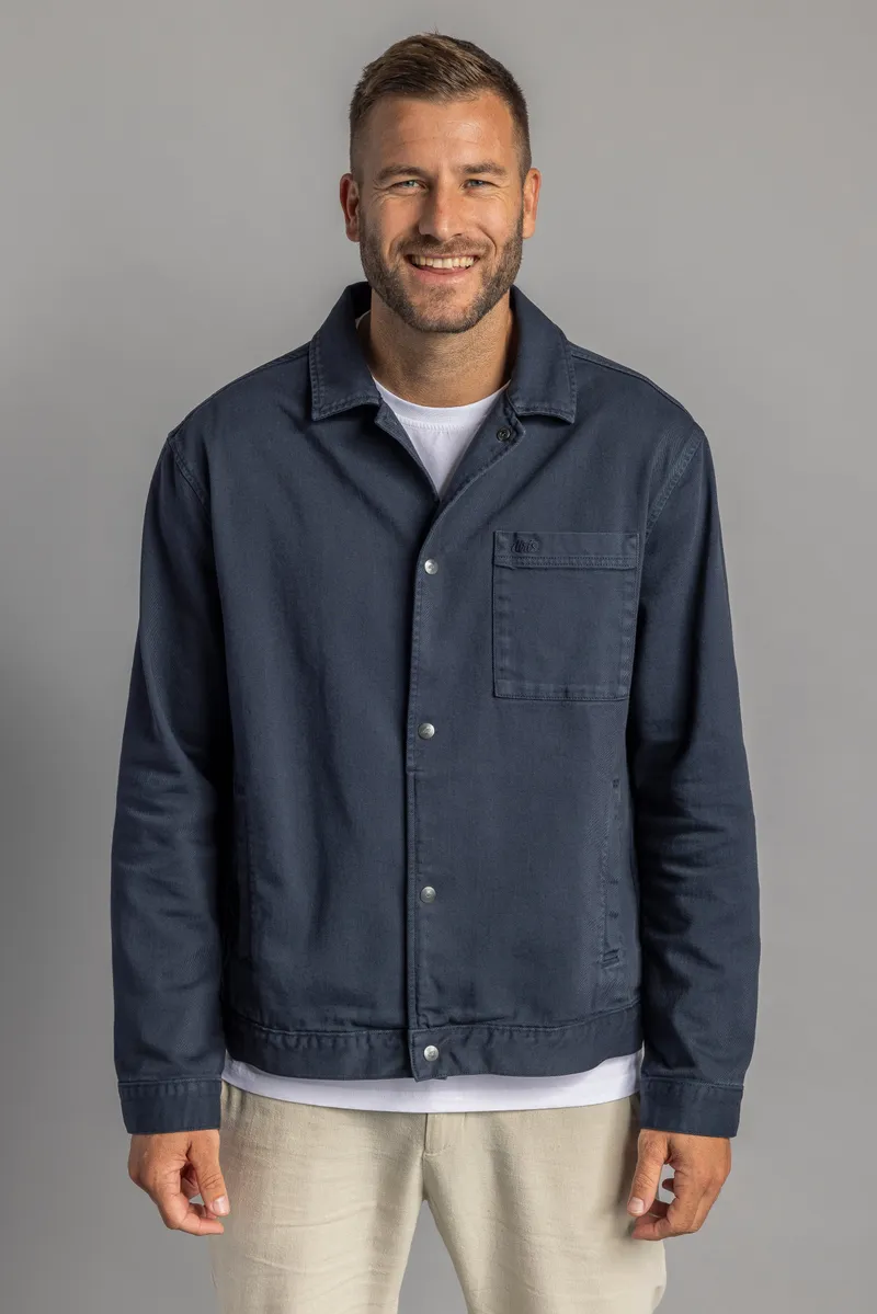 DIRTS DIRTS Herren vegan Denim Jacket Unisex Navy, Extra dunkelblau, – Produktbild 1 von 2