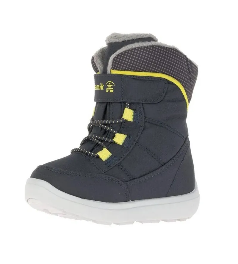 Kamik Kamik Winterschuhe Stance2 (wasserdicht, atmungsaktiv) navyblau/gelb Kinder Winterstiefel, Schwarz, – Produktbild 1 von 3