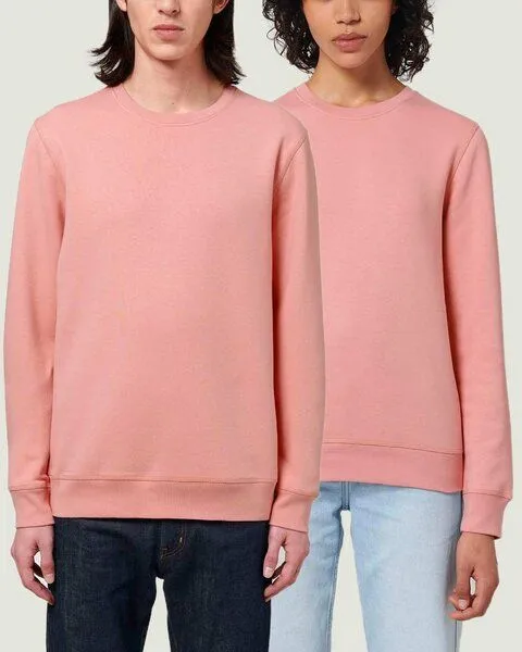 YTWOO YTWOO Unisex Sweatshirt | fairtrade & ökologisch, Rosa, – Produktbild 1 von 4