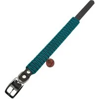 Wildfang Wildfang Hundehalsband "Meergeflüster" aus Biothane mit Paracord dunkles türkis L-XL – Produktbild 1 von 1