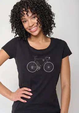 GreenBomb GREENBOMB Bike Classic Loves - Lässiges T-Shirt aus Bio-Baumwolle / hochwertiger Print / GOTS / Fair & Vegan – Produktbild 1 von 1