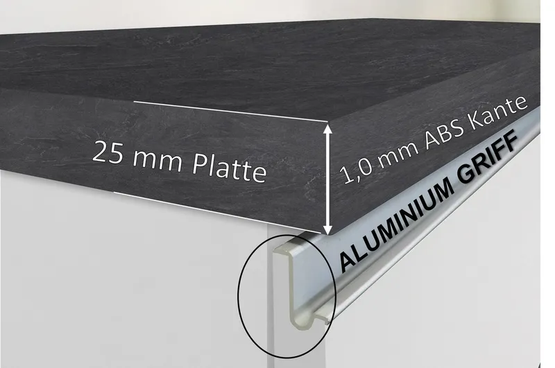 KOCHSTATION Kücheninsel KS-Sole, Breite 125 cm, mit 2 Türen, Weiß, – Produktbild 5 von 8