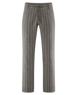 HempAge Hempage Herren vegan Hose Gestreift Asphaltgrau – Produktbild 1 von 1