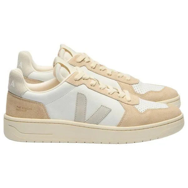 Veja Veja Damen-Sneaker V-82 Leather White Natural Almond – Produktbild 1 von 3