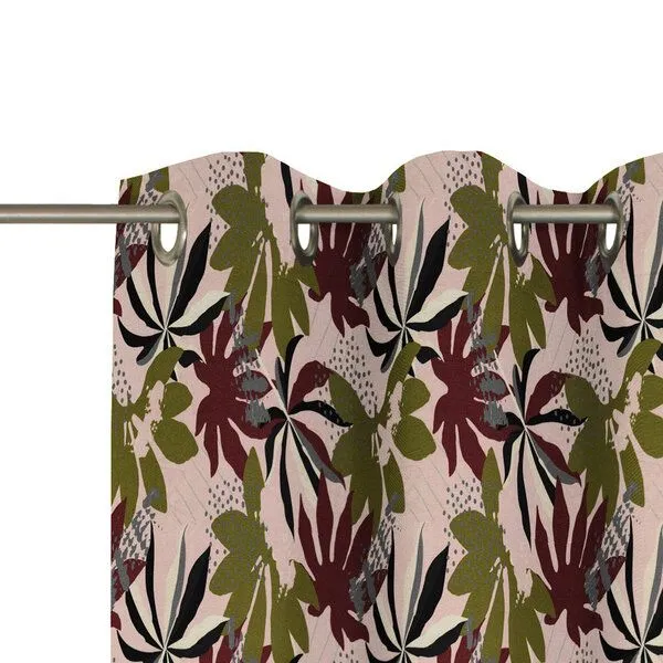 Nature by Adam Nature by Adam Vorhang aus 100% Bio-Baumwolle - Made in Germany - Jungle, Rosa, – Produktbild 1 von 7