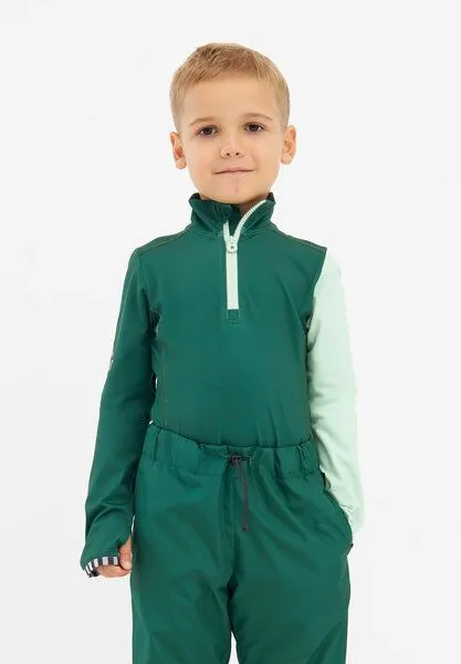 WeeDo WeeDo Langarmshirt „Bomondo“, Bottle green + mint, – Produktbild 1 von 4