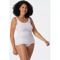 Schiesser Schiesser 2er Pack Damen Top Organic Cotton 95/5, Weiss, – Produktbild 1 von 1