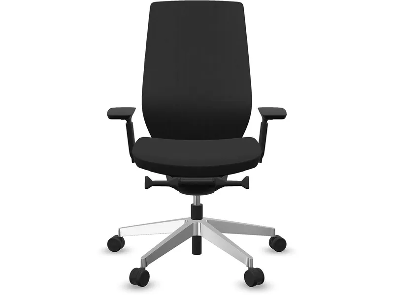 profim profim Bürodrehstuhl "ACCIS PRO" mit Armlehnen, Gestell: silber, Sitz: schwarz – Produktbild 1 von 1