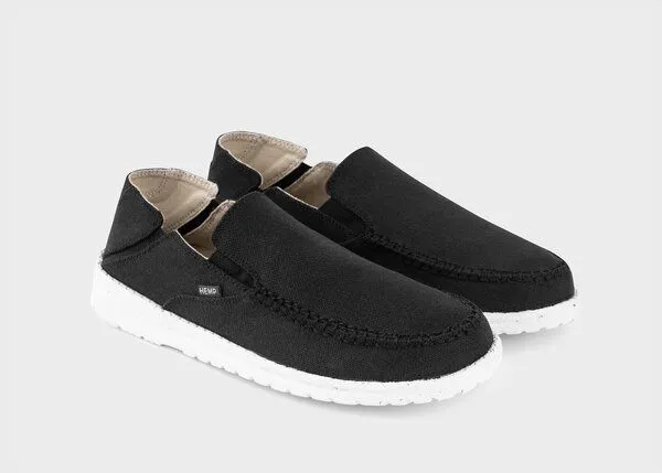 8000Kicks 8000Kicks SunSlide Hanf-Slipper in Schwarz – Produktbild 2 von 4