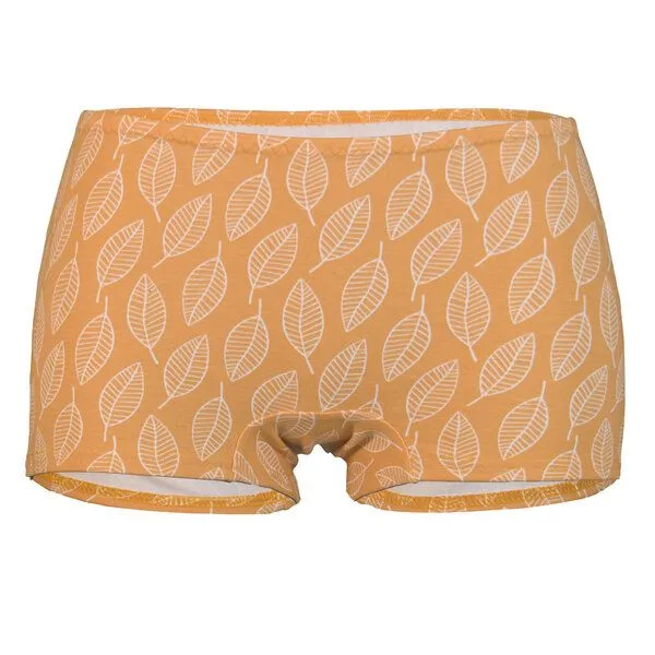 Frija Omina Frija Omina Bio-Panty Erna Muster, Blätter curry (gelb), – Produktbild 1 von 2
