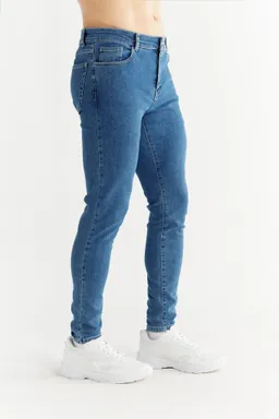 Evermind Evermind Herren vegan Jeans Skinny Fit Saphirblau – Produktbild 1 von 1