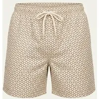 saved lab SL-205 Swimshort Monogramm Ecru – Produktbild 1 von 1