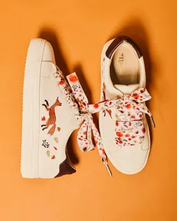 Minuit Sur Terre Minuit Sur Terre Damen vegan Sneaker Bellecombe Renard Weiß – Produktbild 1 von 1