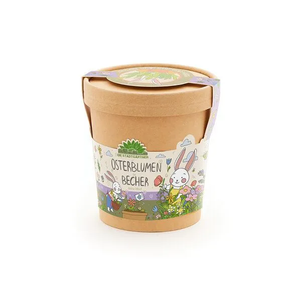 Die Stadtgärtner Die Stadtgärtner Blümchen aus dem Becher I Ostergeschenk für Kinder, Mama, Papa, Erwachsene I Geschenk für den Frühling – Produktbild 2 von 4