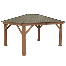 50NRTH 50NRTH Westmann Premium Holzpavillon Devon 12x16 natur – Produktbild 1 von 1