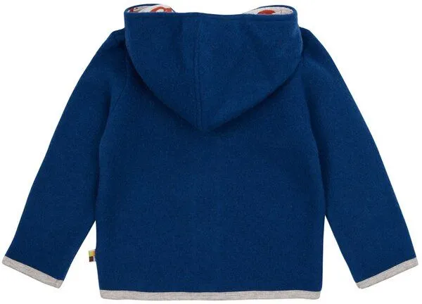 loud + proud loud + proud Baby & Kinder Jacke Wollfleece, GOTS-zertifiziert, Ultramarine(blau), – Produktbild 2 von 2
