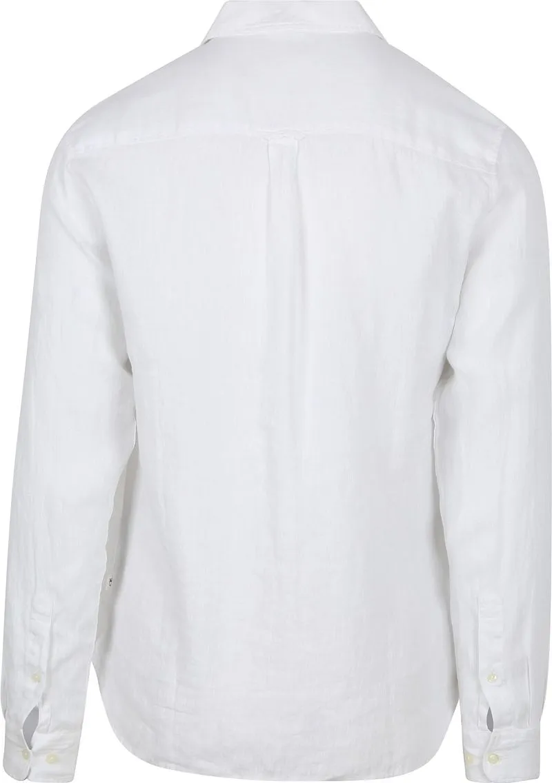 KnowledgeCotton Apparel KnowledgeCotton Apparel Hemd Leinen Weiß - Größe L, Weiß, – Produktbild 3 von 3