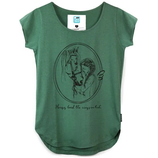 Gary Mash GARY MASH Shirt Asheville Pferdeliebe aus Biobaumwolle, Olivgrün, – Produktbild 1 von 4