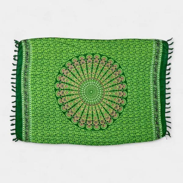 Der Lindwurm Der Lindwurm Sarong- Mandala, Grün (grünes mandala), – Produktbild 1 von 3