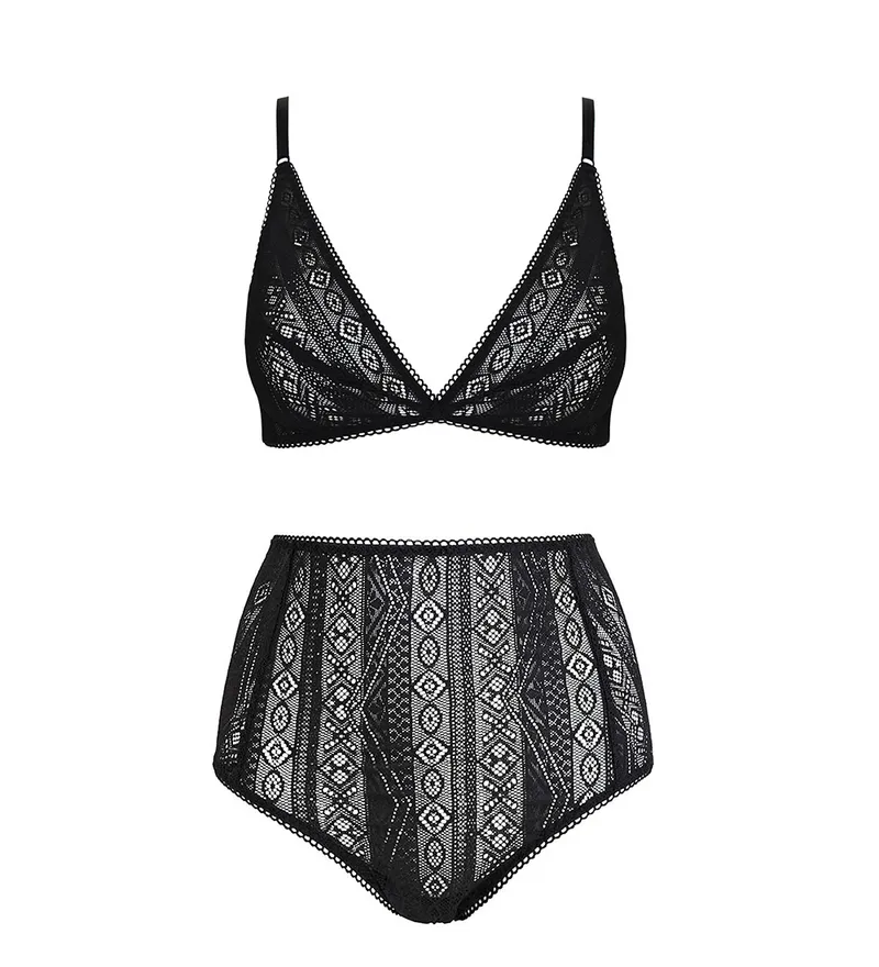Anekdot Anekdot Damen vegan Set Darling High Waist Version 2, Schwarz, – Produktbild 1 von 2