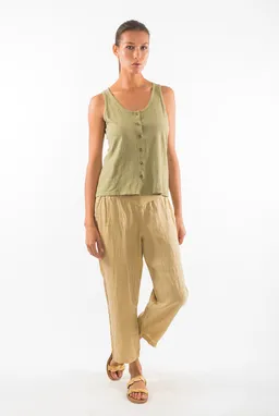 RAVENS VIEW IBIZA RAVENS VIEW IBIZA Damen vegan Leinenhose Sophia Faded Denim – Produktbild 1 von 1