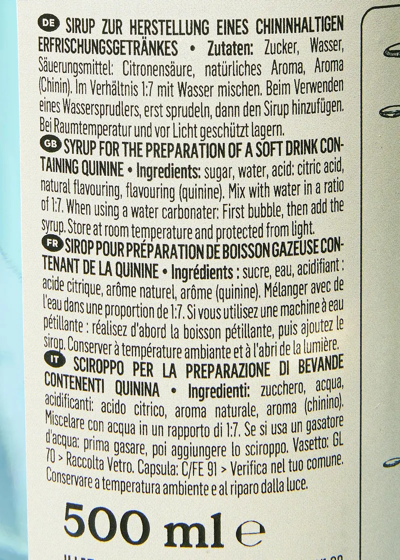KoRo Tonic Sirup 500 ml – Produktbild 3 von 5