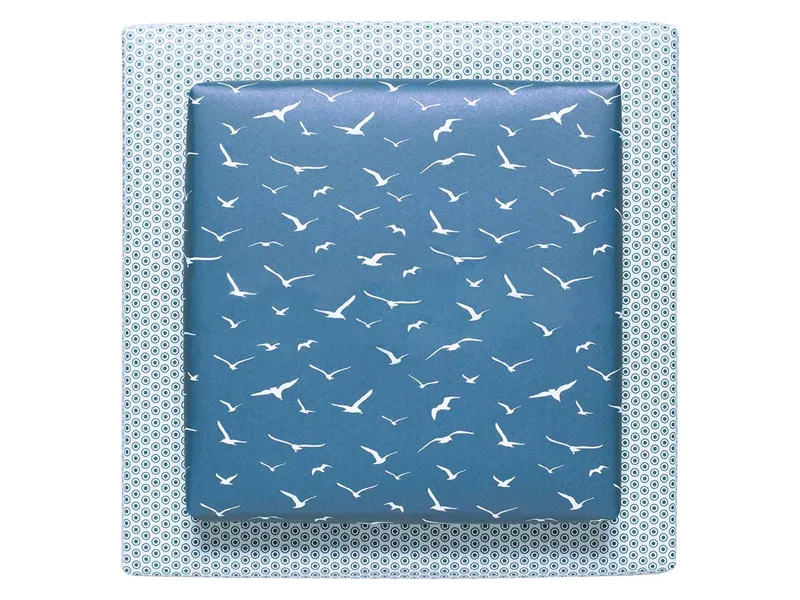 MY PRETTY CIRCUS 3 Bogen My Pretty Circus Recycling-Geschenkpapier "Birds + Dots" petrol, 48 x 67 cm – Produktbild 1 von 1