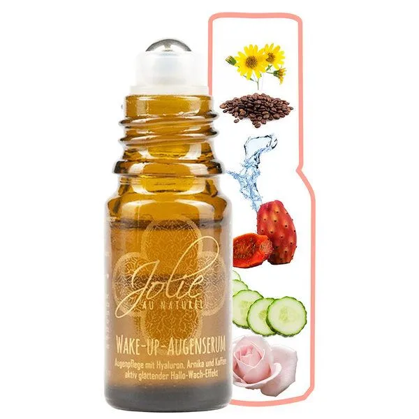 Jolie au naturel Jolie au naturel Hyaluron Augenserum 5ml Kaffee Roll on Vitamin C Arnica – Produktbild 3 von 3