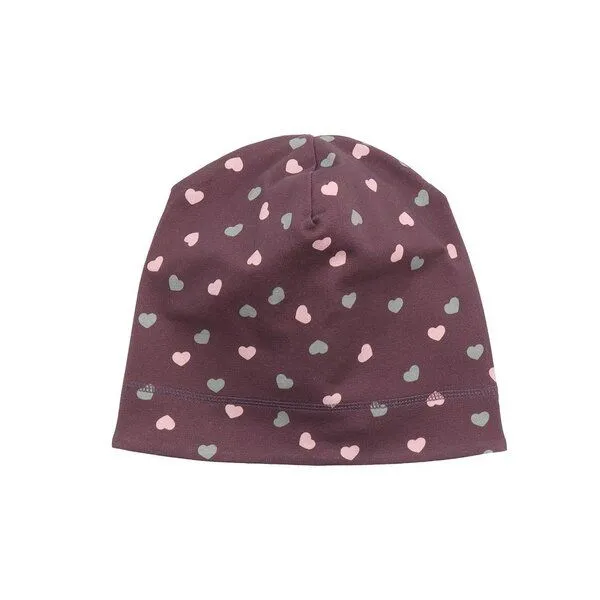 Walkiddy Walkiddy Kinder Beanie GOTS zertifiziert, Bio-Baumwolle, rosa, „Cute Cats“, Lila, – Produktbild 3 von 3
