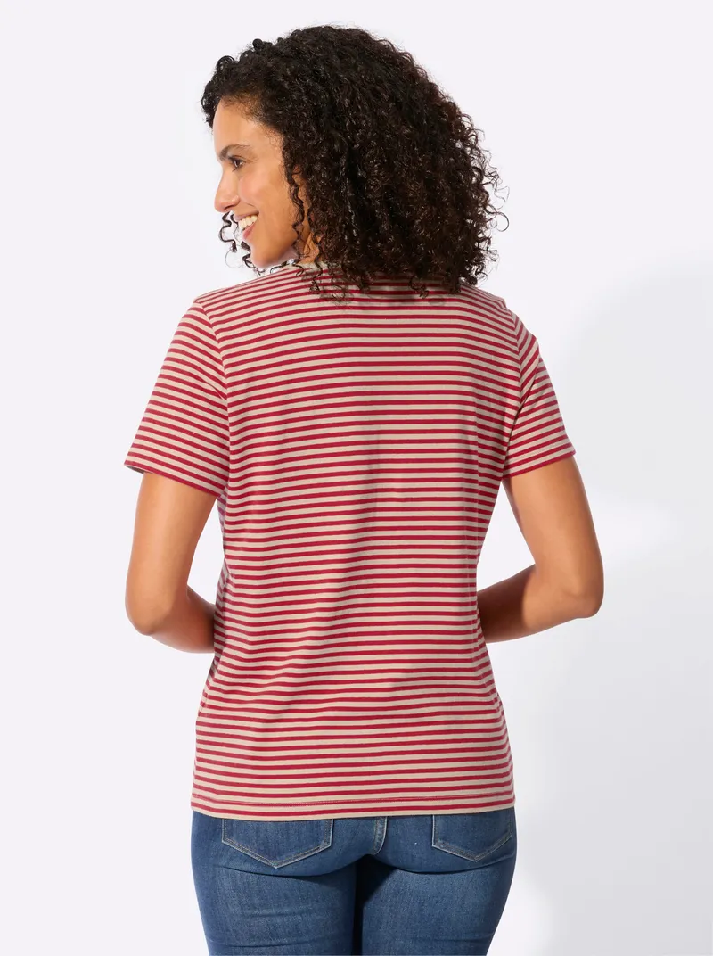 Witt Ringelshirt erdbeere-sand-geringelt, Erdbeere-sand-geringelt, – Produktbild 1 von 2