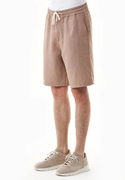 ORGANICATION ORGANICATION Shorts aus TENCEL Lyocell und Leinen, Braun(deep taupe), – Produktbild 3 von 3