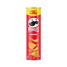 Pringles Pringles Original 185g - Gesalzene Stapelchips - Vegan - Knuspriger Biss - Klassiker - Beliebter Party-Kraxler. Gesalzene Stapelchips. Für Vegetarier – Produktbild 1 von 1