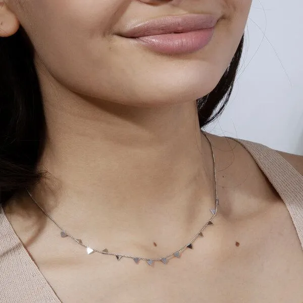 ELEKTROPULLI ELEKTROPULLI Feine Dreieck Kette, Silber, – Produktbild 3 von 3