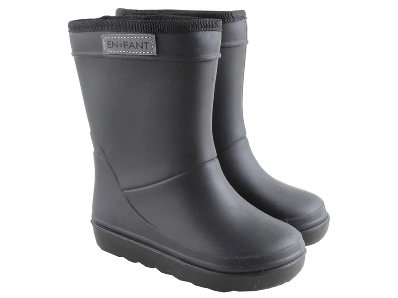 En Fant Kinder Thermo Gummistiefel mit Schurwoll-Fell schwarz Gr.24, Grau, – Produktbild 1 von 2