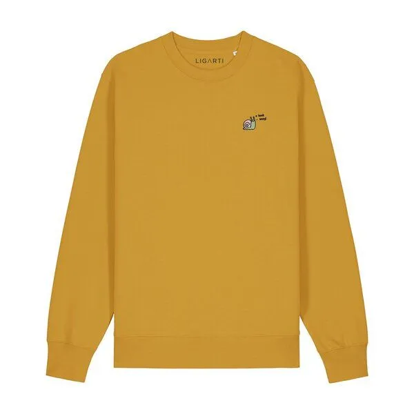 LIGARTI Bestickter Pullover – Schnexy die Schnecke – LIGARTI Tiermanufaktur, Altrosa, – Produktbild 3 von 3