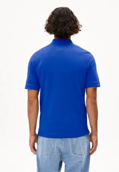 ARMEDANGELS ARMEDANGELS MAARIO - Herren Polo T-Shirt aus Bio-Baumwolle, Dynamo blue, – Produktbild 2 von 4
