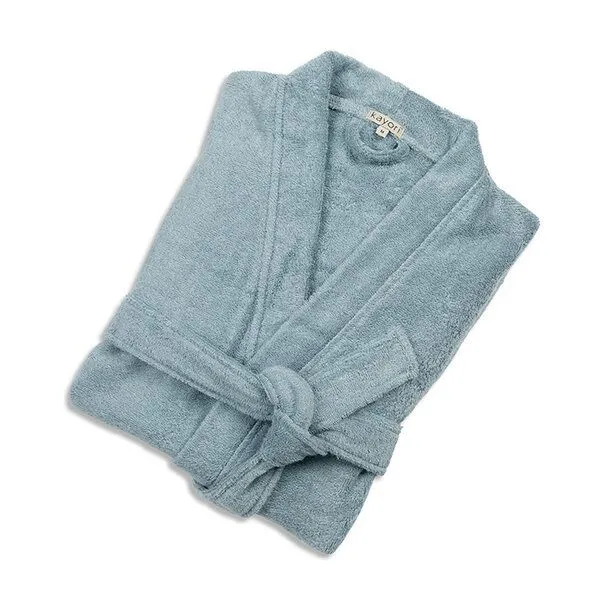 Kayori Kayori Sento - Bademantel - 35% Tencel / 65% Bio-Baumwolle, Hellblau, – Produktbild 2 von 2