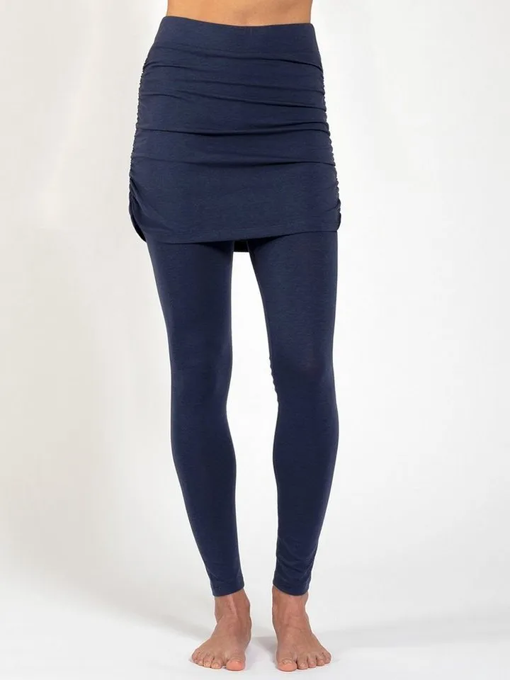 Magadi Magadi Leggings Lara mit Rock aus weichem Naturmaterial, Blau, – Produktbild 5 von 5