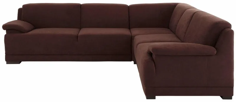 Home affaire Ecksofa Telos mit Boxspring Unterfederung für hohen Komfort, L-Form, mit Boxspring-Federung für tollen Sitzkomfort. Zeitlos und komfortabel, Braun, – Produktbild 3 von 5