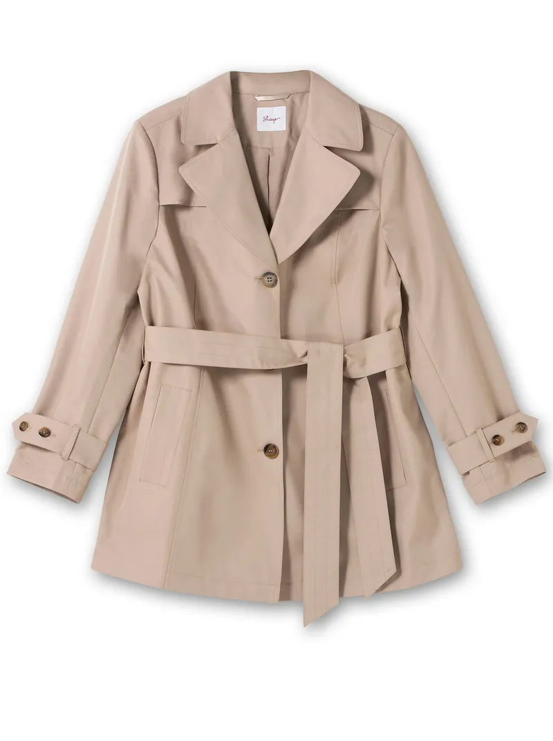 sheego Trenchcoat, Softtaupe, – Produktbild 1 von 2