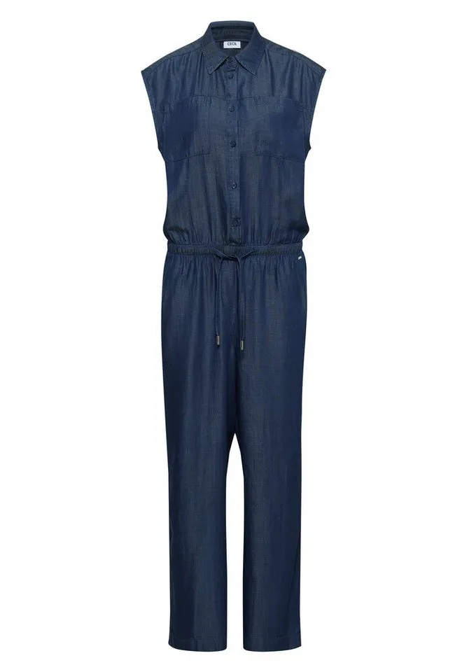 CECIL Overall aus Lyocell, Blau, – Produktbild 4 von 5
