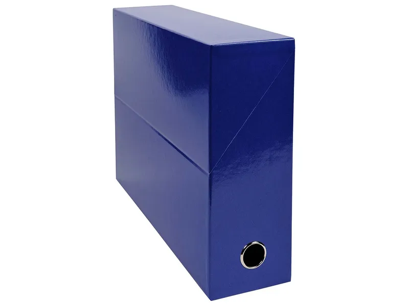 Exacompta 5 Exacompta Archivboxen "Iderama", Griffloch, DIN A4, RB 90 mm, Dunkelblau, – Produktbild 1 von 2