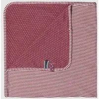 OrganicEra Baby-Decke 'OrganicEra' aus Bio-Baumwolle, Bordeaux melange (rot), – Produktbild 1 von 1