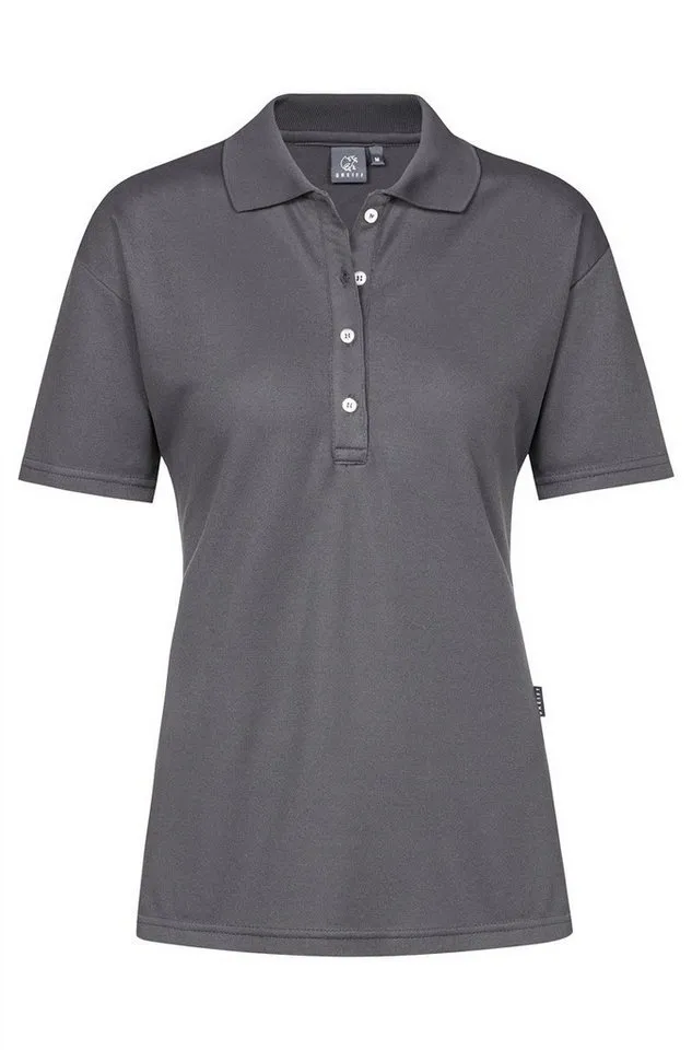 GREIFF GREIFF Poloshirt Greiff SHIRTS Damen Poloshirt Kurzarm Polokragen Regular Anthrazit, Grau, – Produktbild 2 von 2