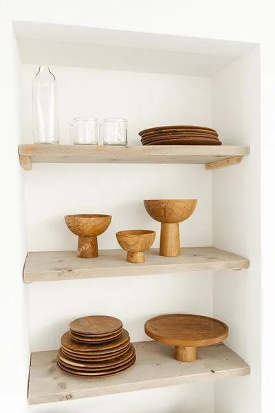 Originalhome Originalhome Handgefertigte Teakholz Teller, XL – zero waste, vegan & fair produziert., Natur, – Produktbild 4 von 4